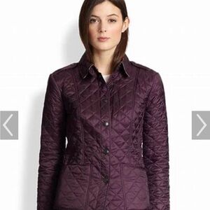 Burberry Women's Quilted Plum Jacket